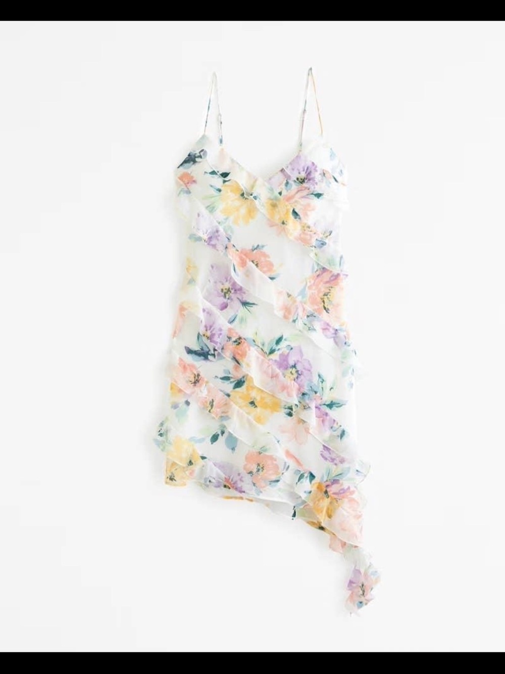 Abercrombie & Fitch Floral Ruffle Mini Dress